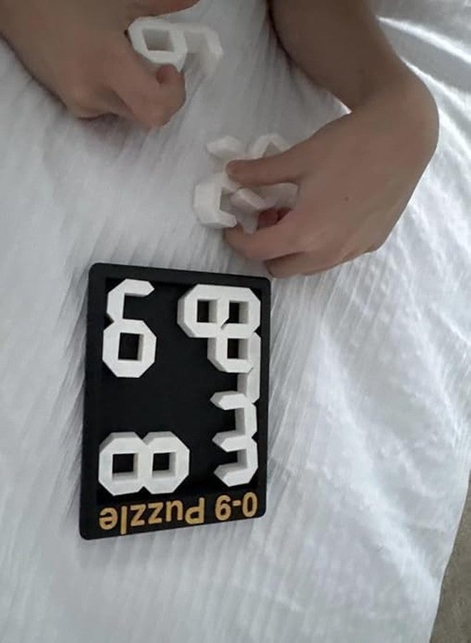 3D CRAFT Printed Number Set with Display Case, 0-9 Puzzle Digits, Multicolor, Includes 0-9 Puzzle Frame - Image 2